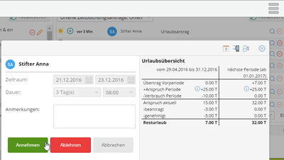 Antragsverwaltung / Freigabeworkflow