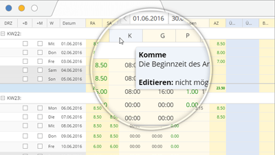 Stundenabrechnung